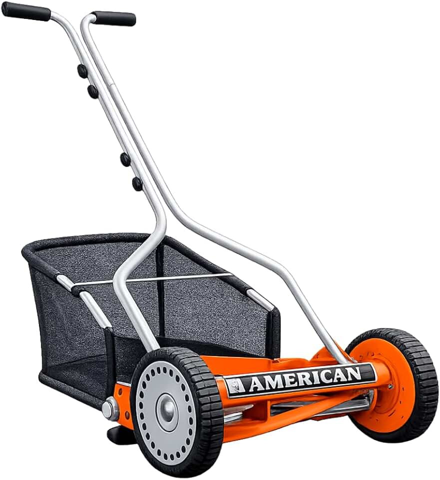 etevert - Tondeuse hélicoïdale 4 lames - bac amovible - coupe silencieuse
