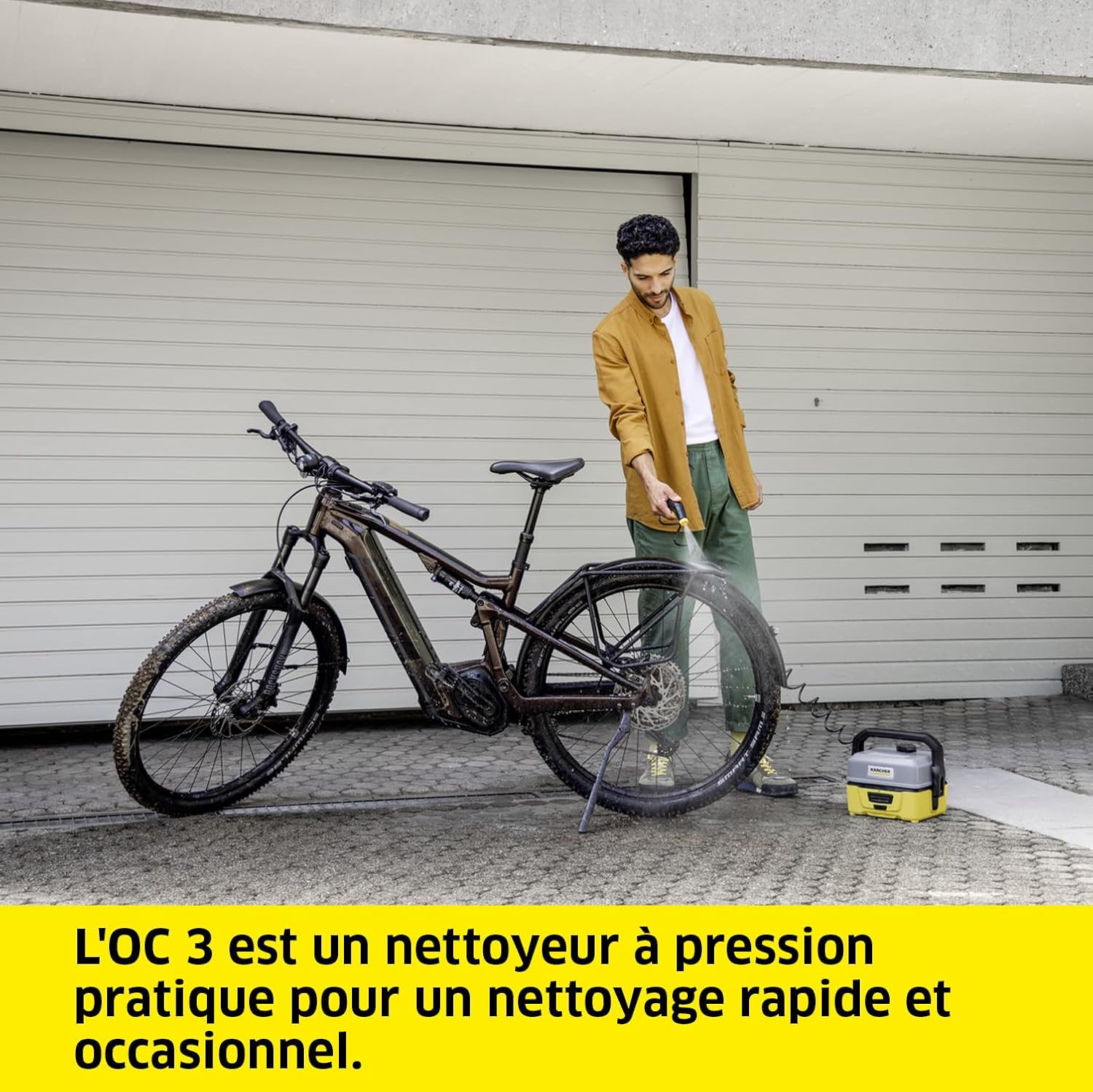 etevert - OC 3 - 2,2 kg - basse pression, batterie Lithium-Ion, 4 L, tuyau 2,8 m