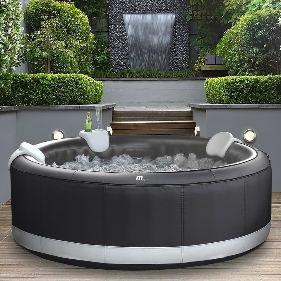 etevert - Camaro - 204x204x70 cm - spa gonflable 6 places, 138 jets, chauffage PTC, Rhino-Tech - B093G9CBWS