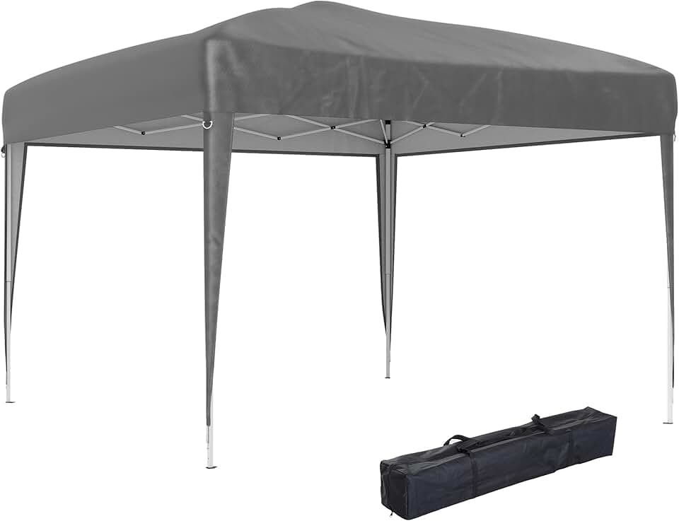 etevert - Tonnelle pliante série jardin - 3x3m - anti-UV, sac inclus