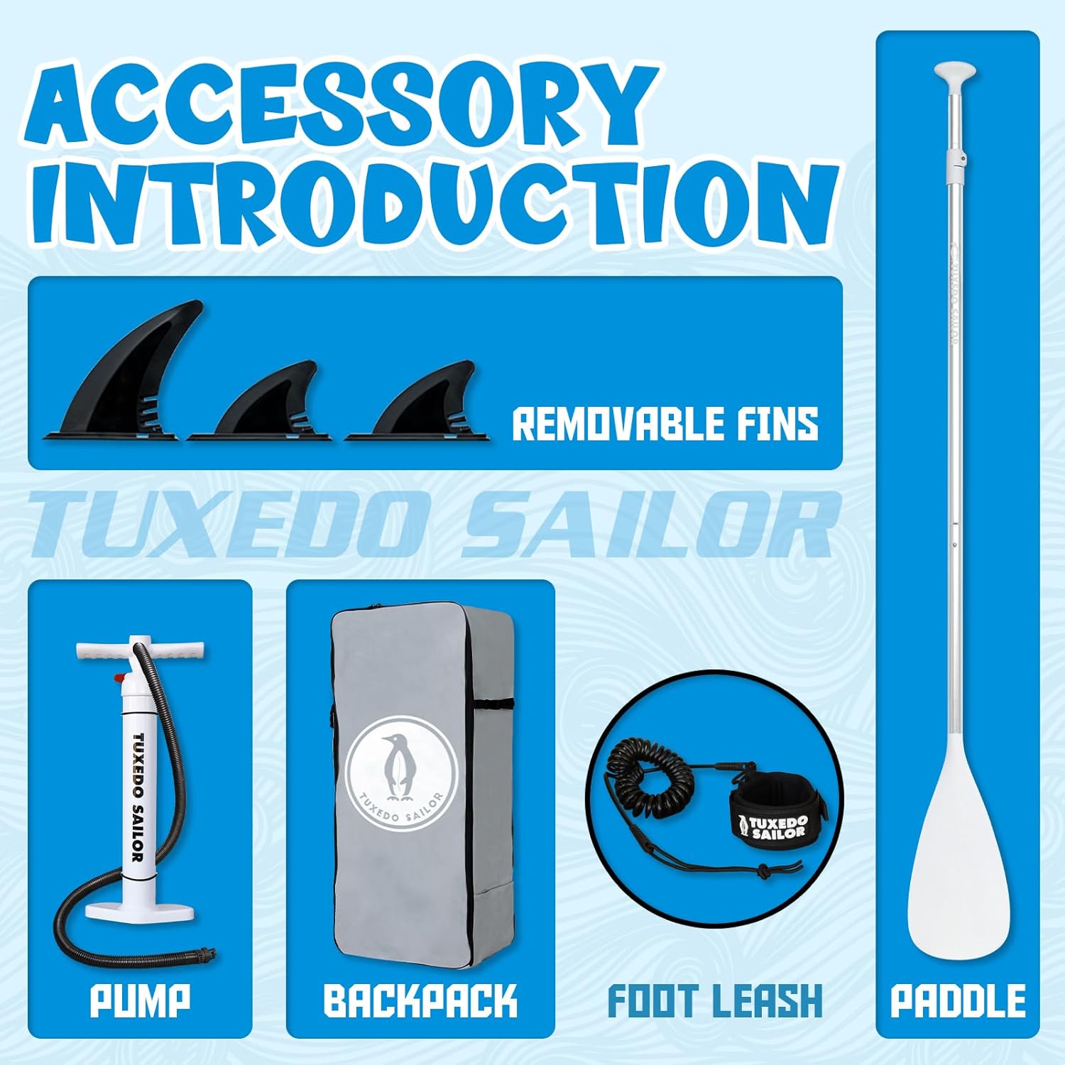 etevert Paddle Gonflable Adulte, Planche de Stand Up Paddle Gonflable Sup Paddle Board Gonflable Planche à Pagaie Gonflable avec Accessoires Complets
