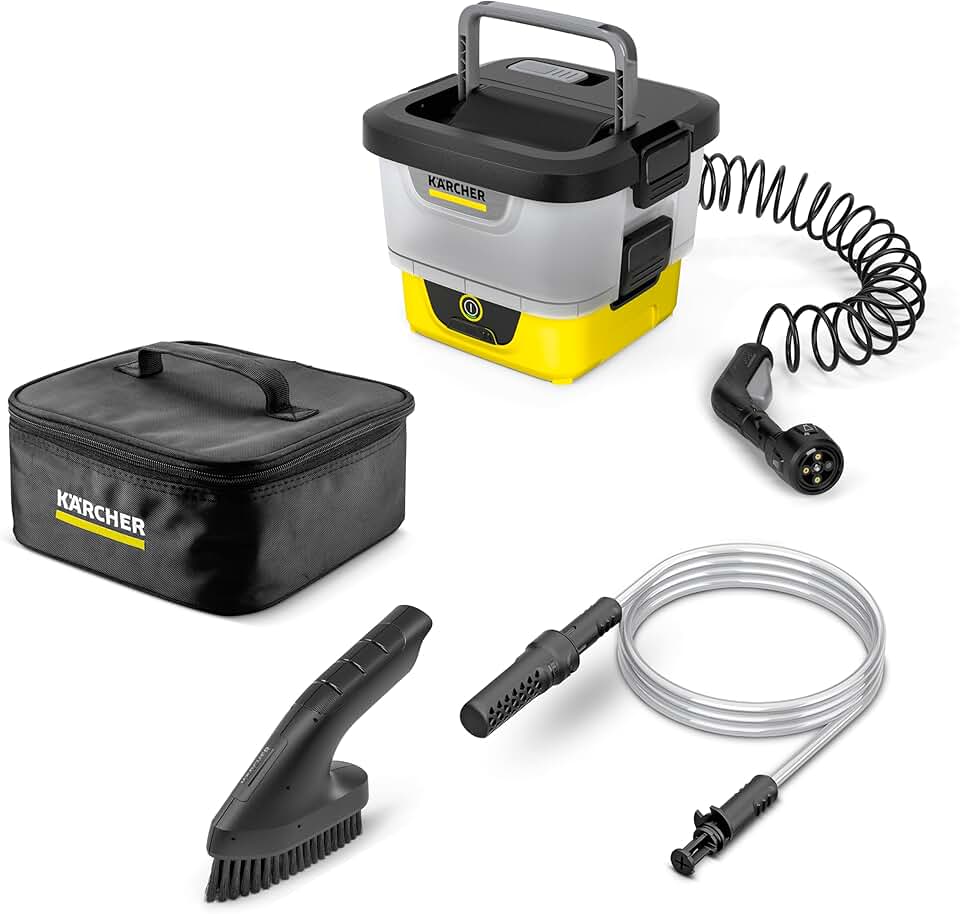 etevert - OC 4 Adventure - 27x23x39 cm - nettoyeur extérieur mobile, 8L, batterie lithium-ion