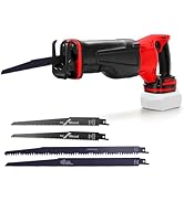 etevert Scie récipro sans fil pour batterie Milwaukee M18 18 V, scie sabre professionnelle avec 4 lames de scie, 3...