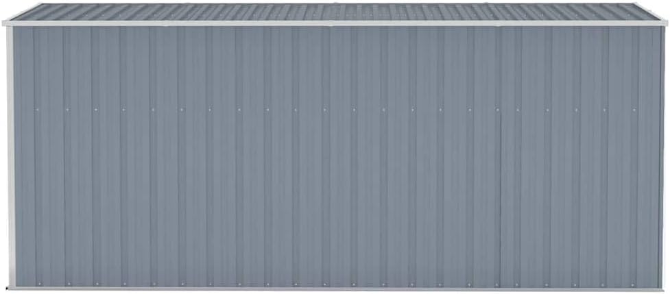 etevert Abri de Jardin Mural Gris 118x382x178 cm Acier galvanisé, Maison & Jardin, Pelouses & Jardins, Vie en extérieur, Structures extérieures, Cabanes & abris de Jardin, Gris, (Poids 47.9KG)