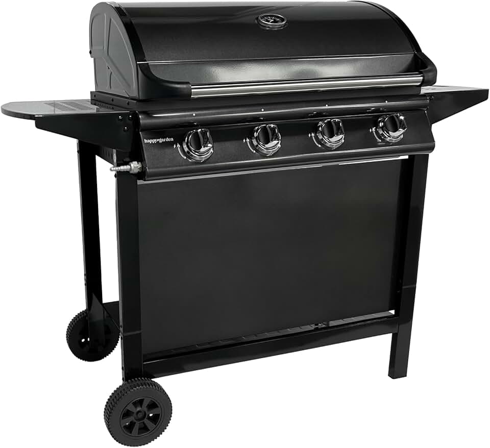 etevert - Barbecue gaz RENO - 4 brûleurs 14kW avec thermomètre