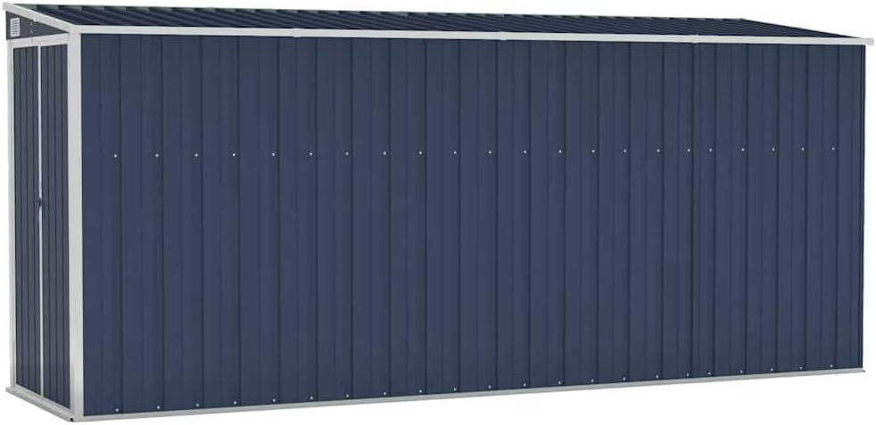etevert Abri de Jardin Mural Anthracite 118x382x178 cm Acier,Maison & Jardin, Pelouses & Jardins, Vie en extérieur, Structures extérieures, Cabanes & abris de Jardin, Anthracite (Poids 47.9KG)