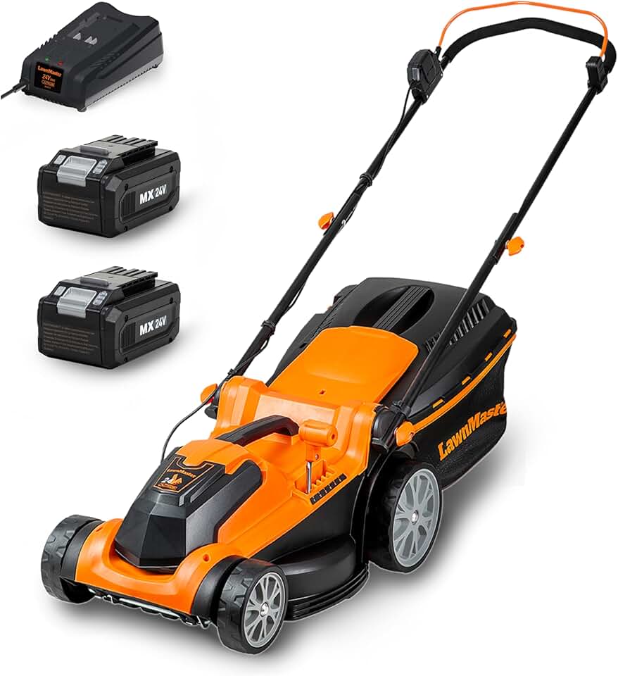 etevert - CLMF2437G - 37cm, 24V, 2x4.0Ah, 6 niveaux, 300m², 40L