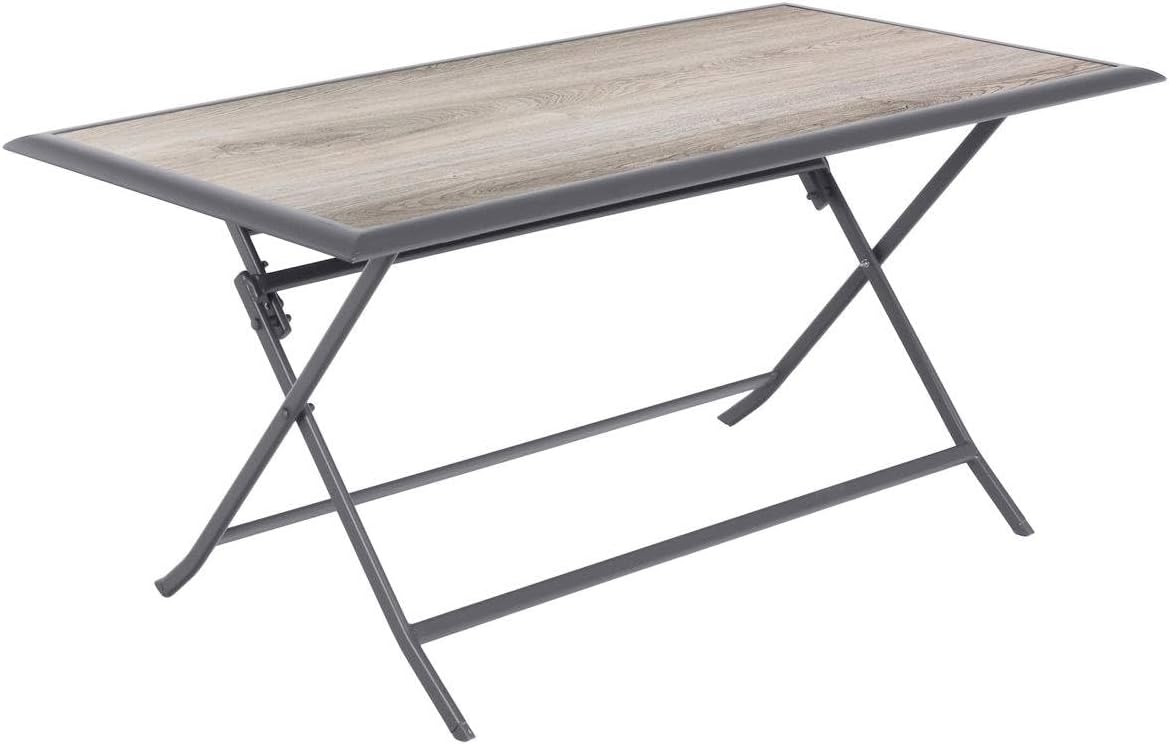 etevert - Azua série - 6 places - aluminium époxy gris fumé