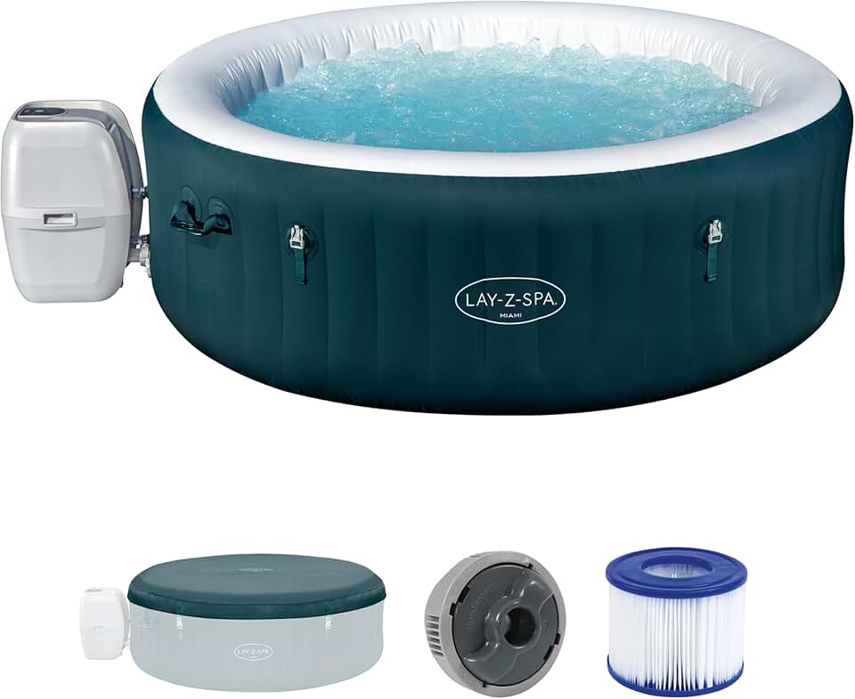 etevert - Miami AirJet - 196x196x66 cm - spa gonflable 4-6 pers.
