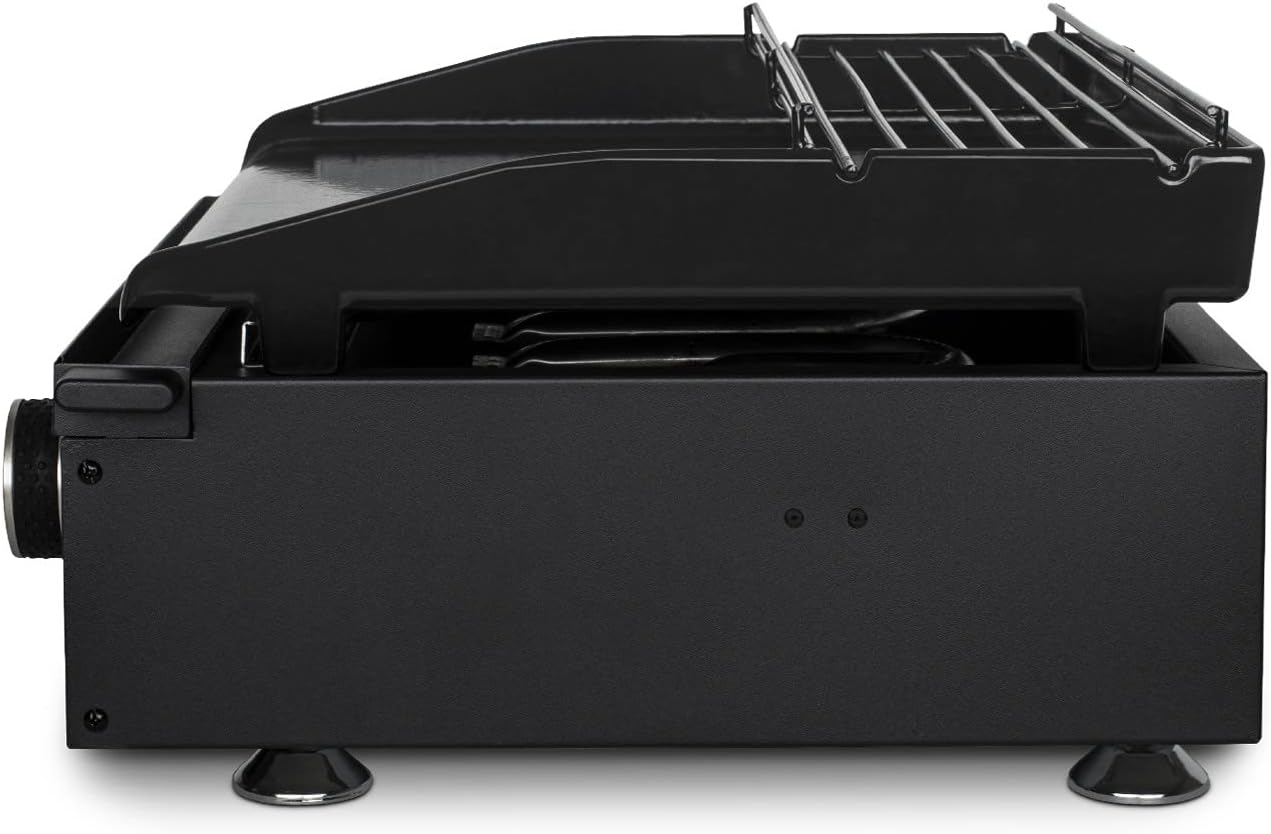 etevert - plancha gaz 2 brûleurs - acier inox, fonte, jusqu'à 350°C - PLX1022