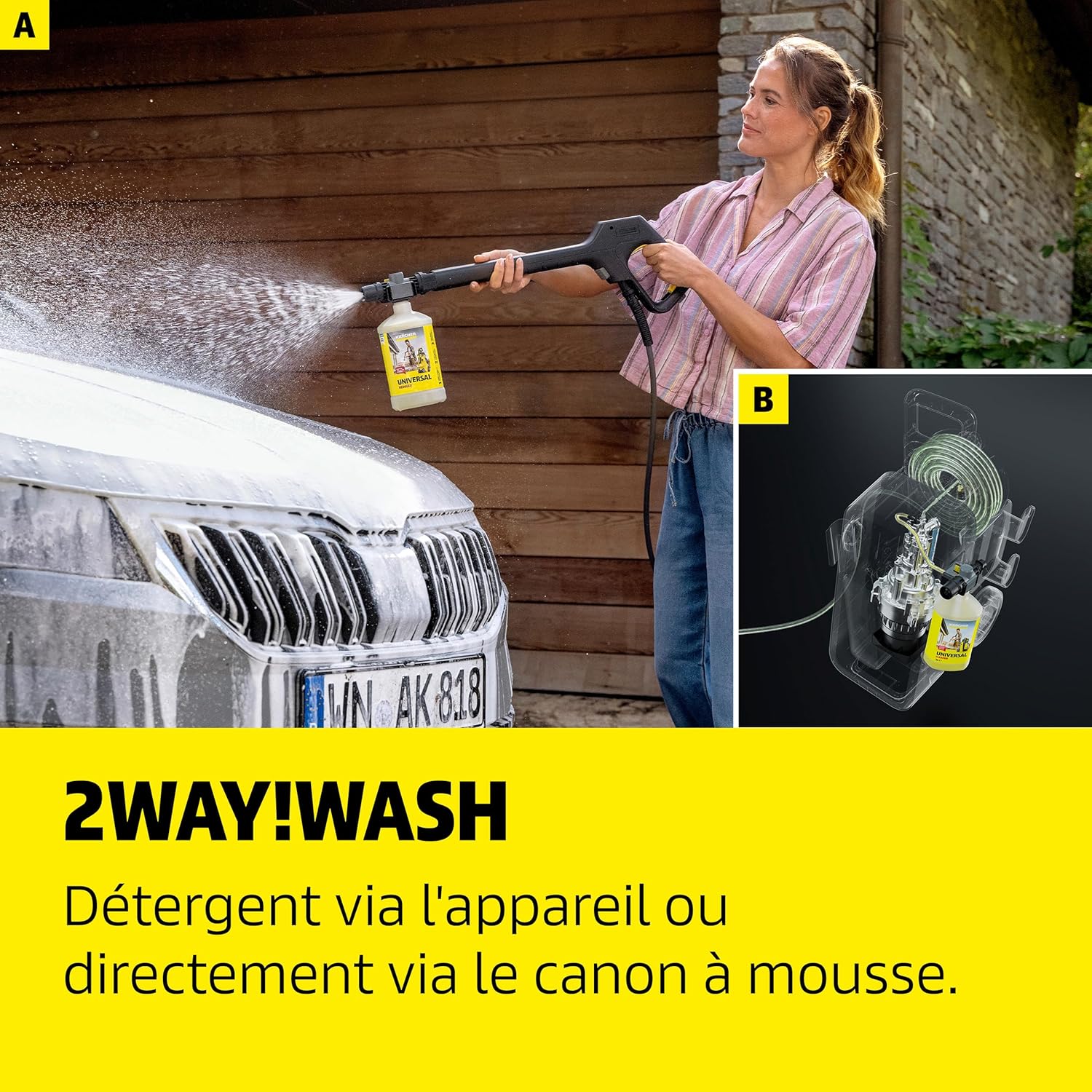 etevert - K 5 Comfort Premium - 145 bar, 500 l/h, 40m²/h, tuyau flexible