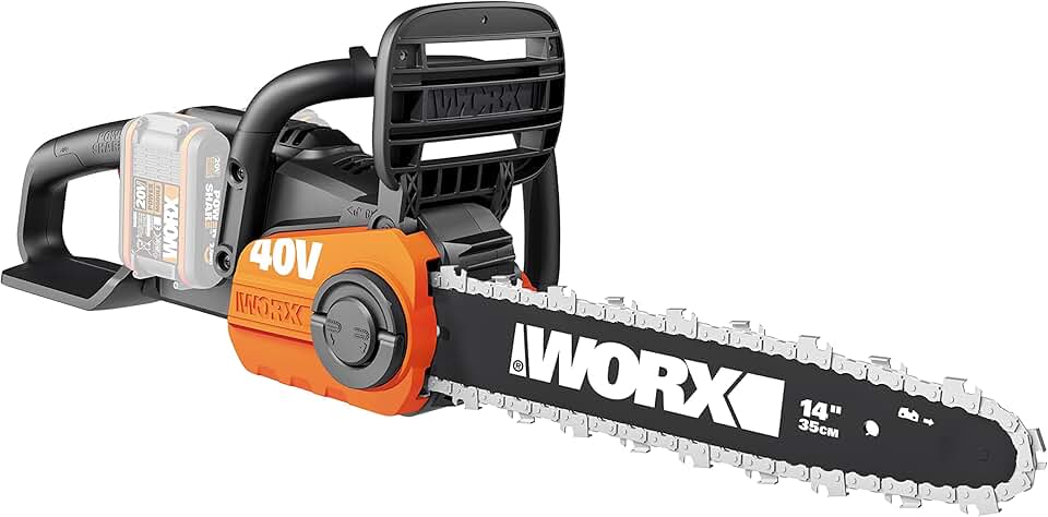 etevert - tronçonneuse sans fil 40V, 35cm, 8m/s, légère WG384E