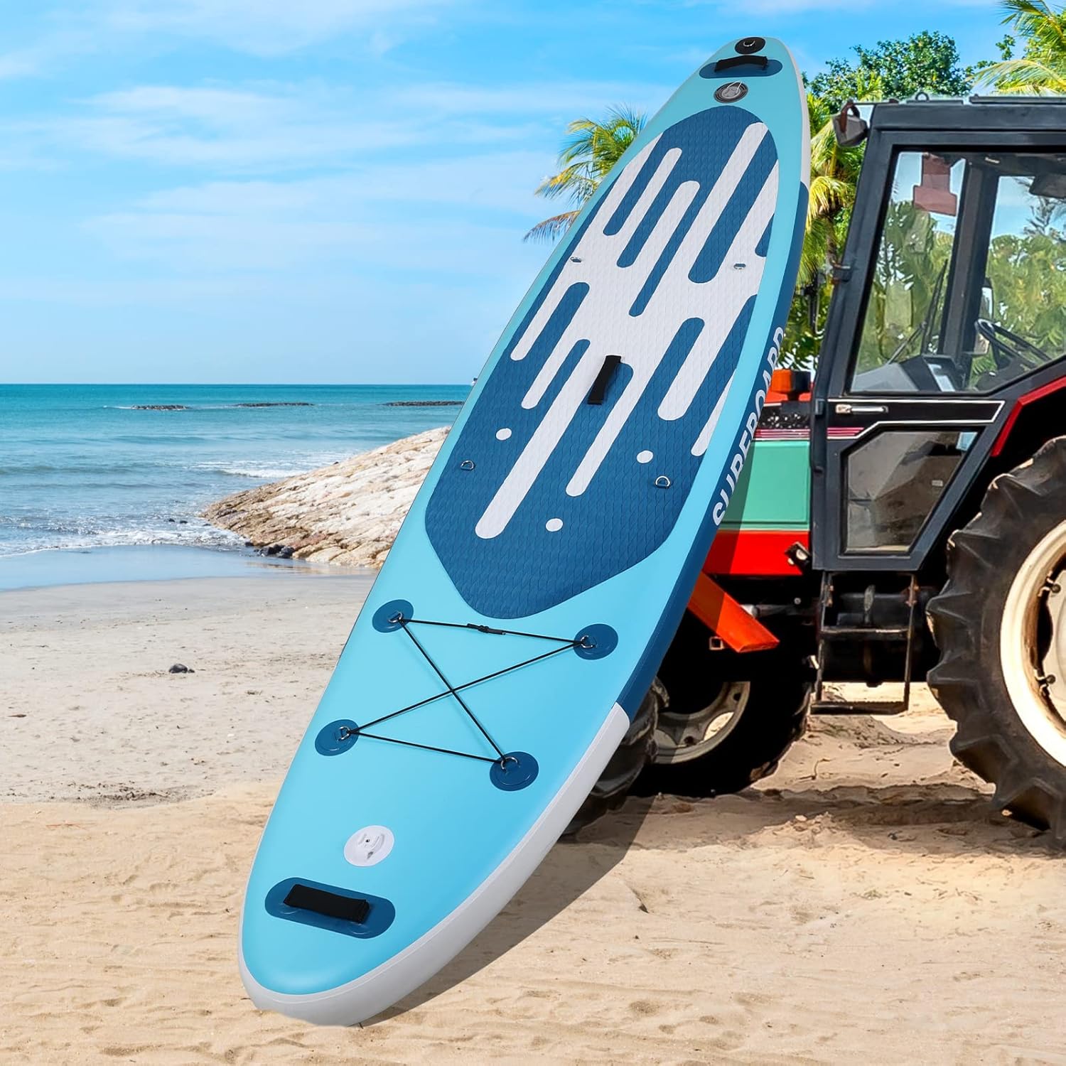 etevert - Paddle gonflable adulte - 320/335cm - 2 places, siège kayak, pagaie alu, support caméra, jusqu'à 150kg