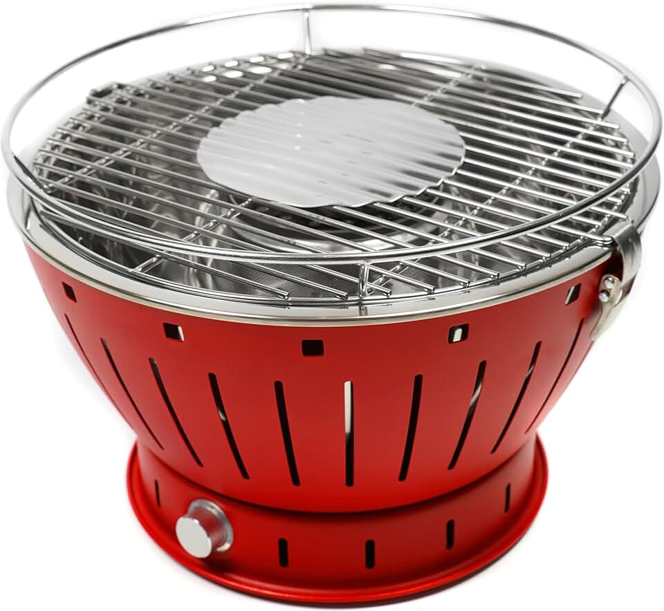 etevert - Barbecue portable 35cm - charbon - sans fumée