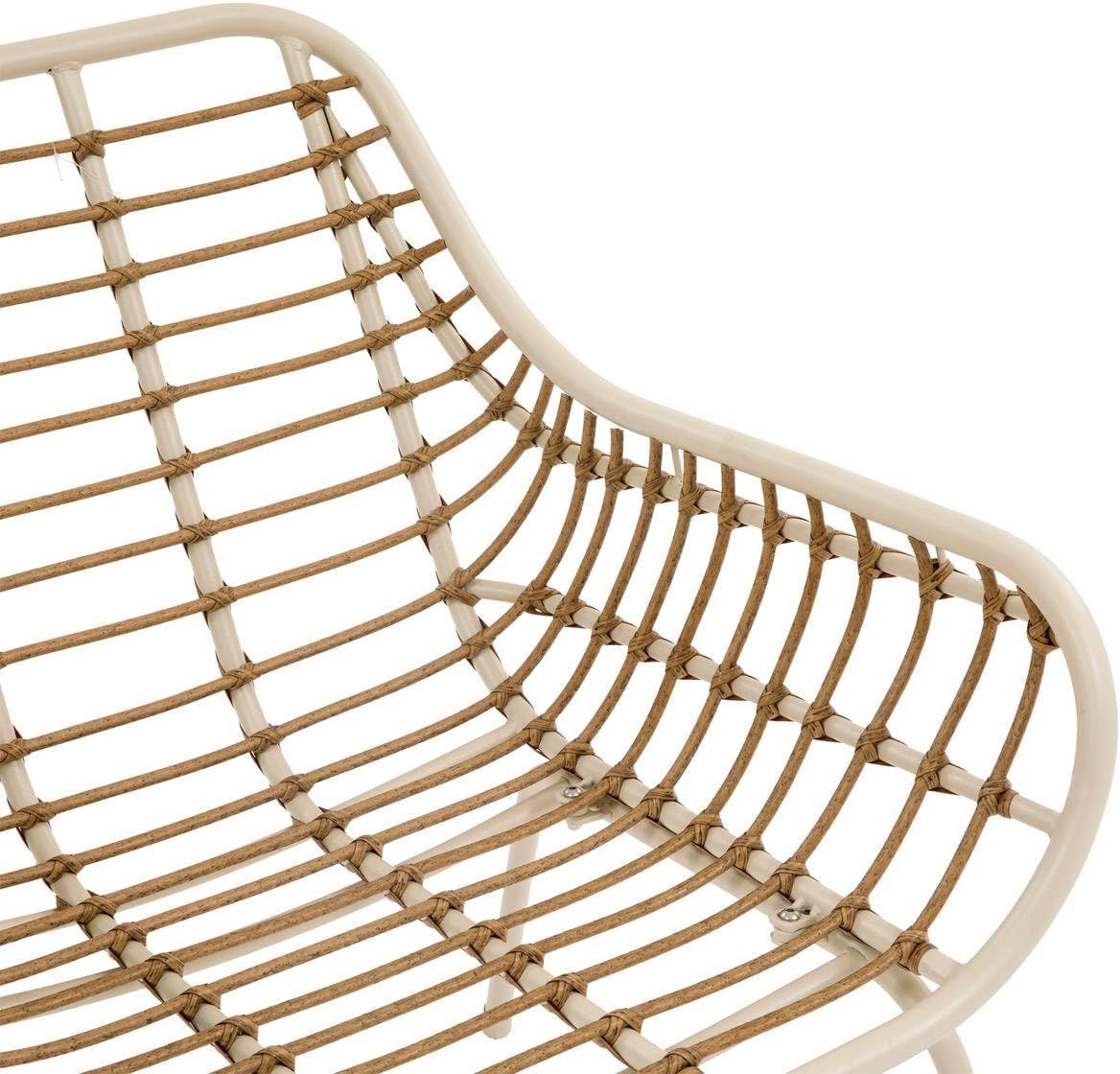 etevert - Paopao Beige/Argile - salon 4 places - anti-rouille, coussins confortables