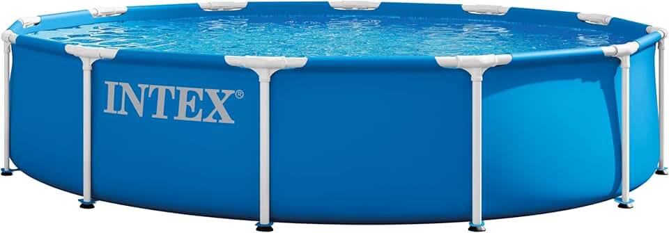 etevert Piscine 28212ND 3,66 m x 76 cm avec Structure métallique Pompe de Filtration Incluse