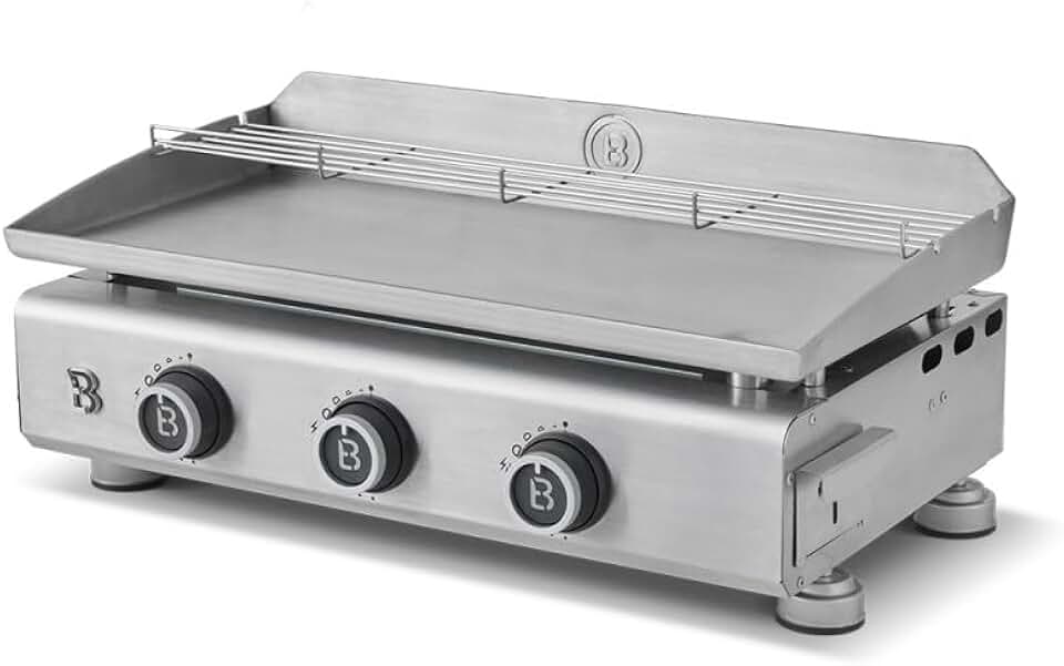 etevert - Silvia EVO 3 - 67x34 cm - 3 feux inox, réchauffe, 7,95KW