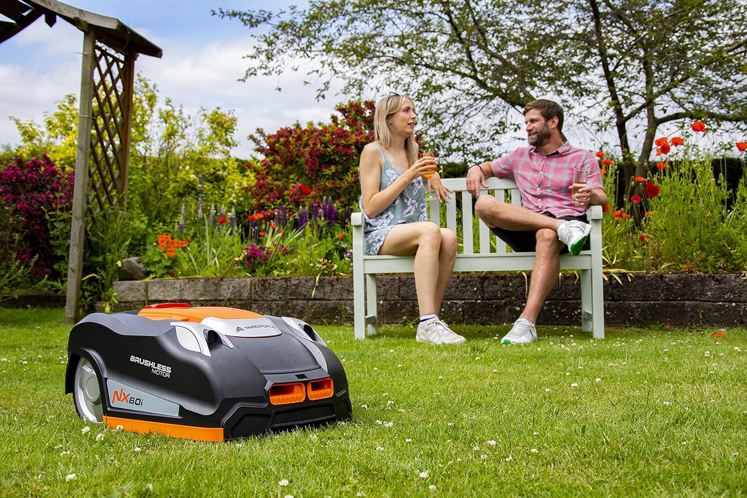 etevert - NX60i - robot tondeuse 600m², appli contrôle, capteurs ultrasons NX60i