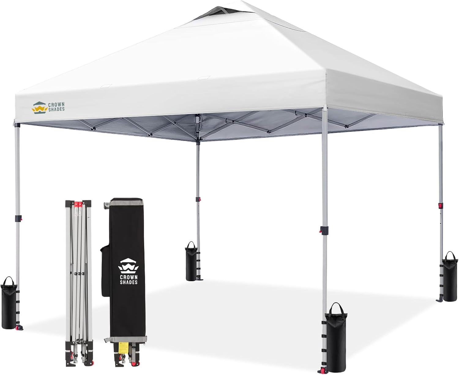 etevert - tonnelle pliante - 3x3 m - imperméable, UPF 50+, sacs de sable