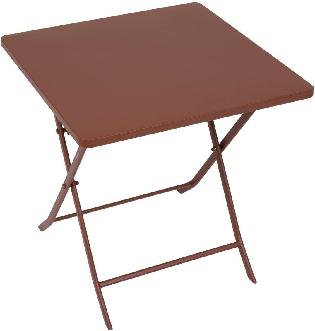 etevert - Greensboro - 2 places 70x70cm - table pliante acier acajou
