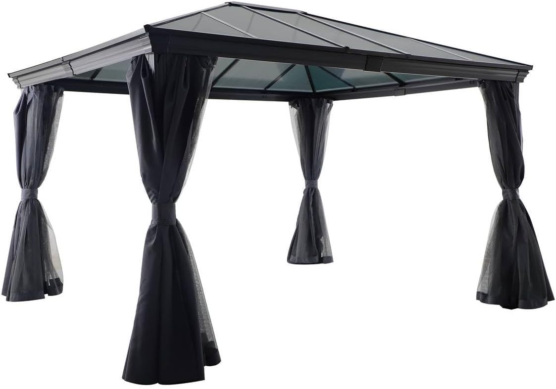 etevert - Tonnelle Belize Graphite - 5 places - polyester acier epoxy anti-rouille