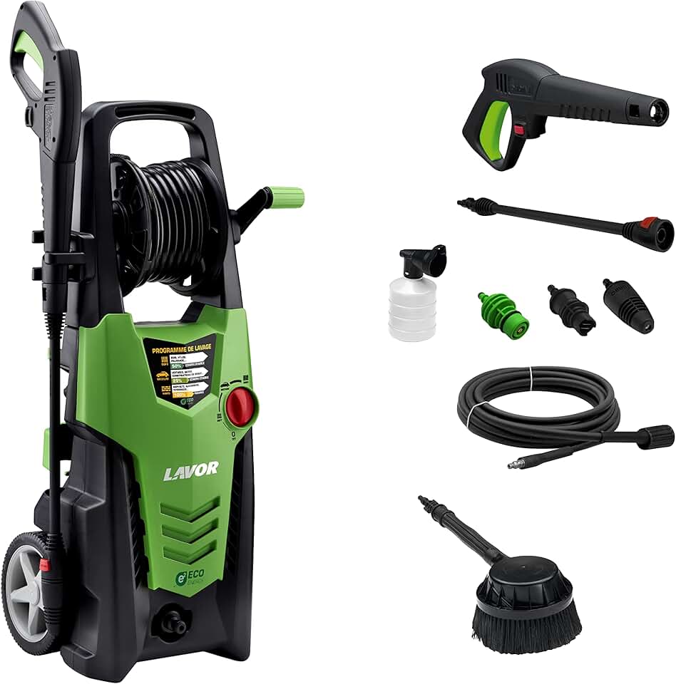 etevert - Planet 160 - 2500W, 160 bar, 510 l/h, enrouleur, brosse rotative - 160WPS