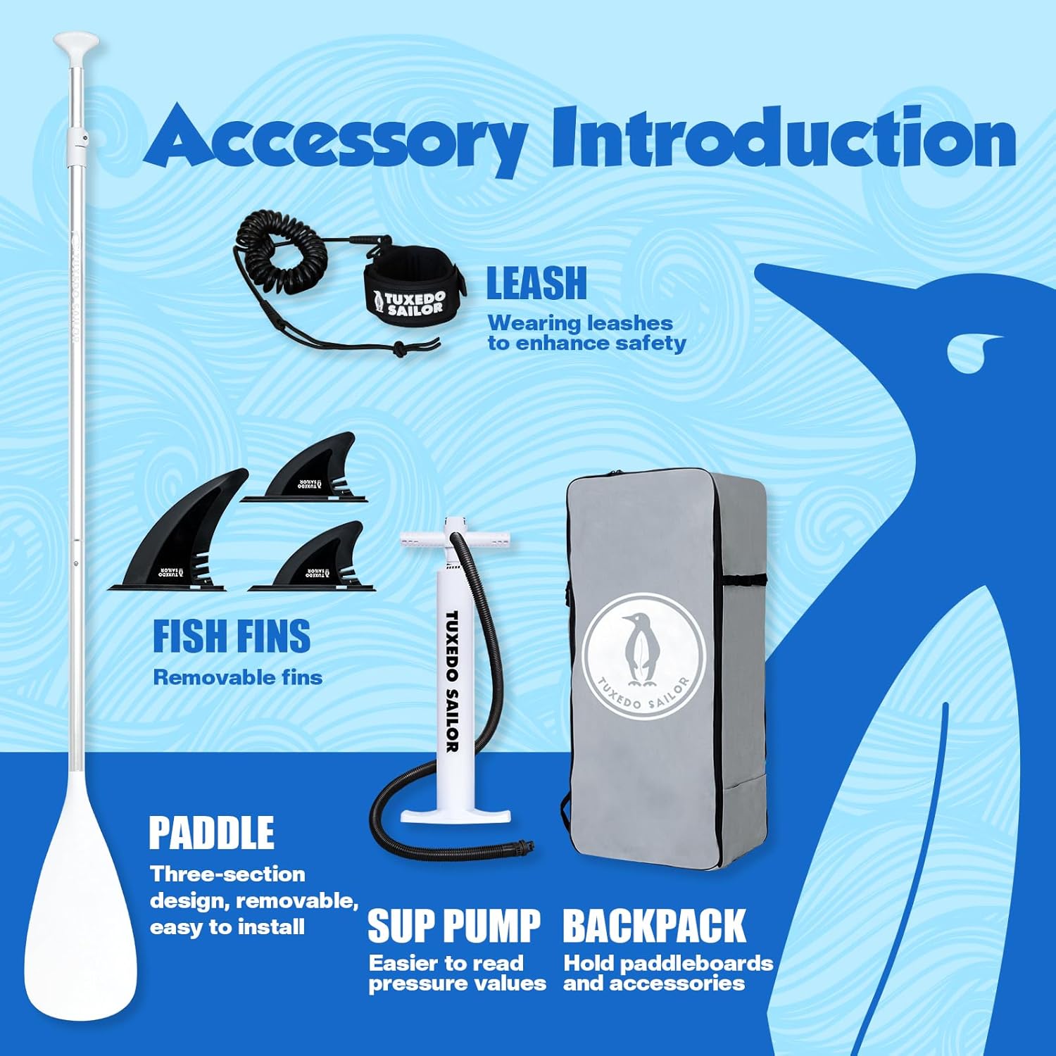 etevert - Paddle Gonflable Adulte - 320cm - SUP avec accessoires complets