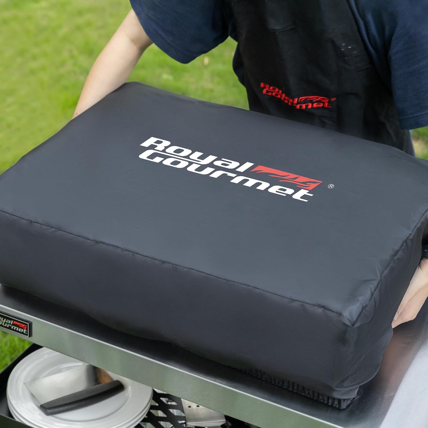 etevert - Plancha Gaz 3 brûleurs - 62x35,5 cm - acier émaillé, portable, 7.5kW