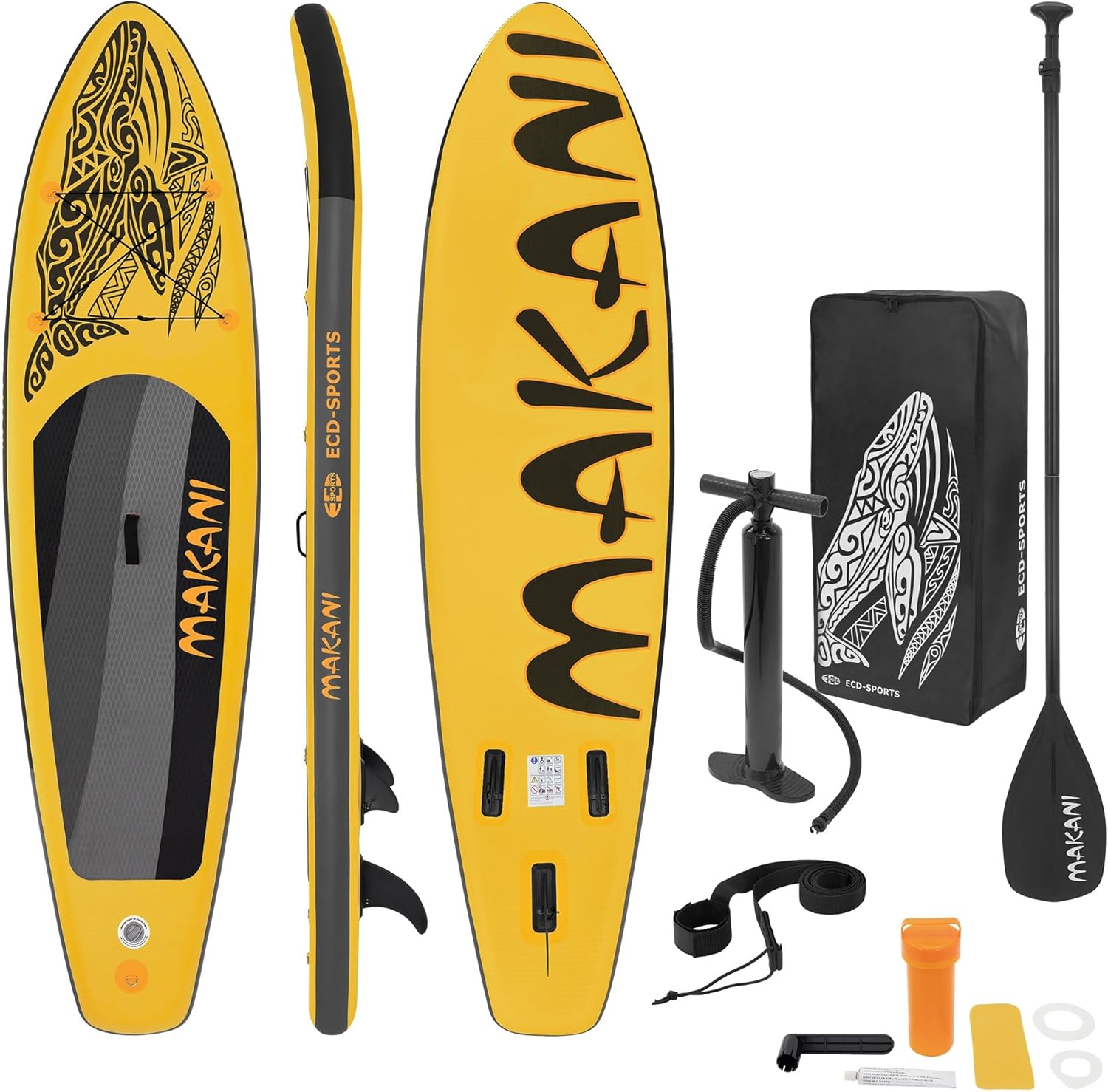 etevert - stand up paddle série gonflable - 305/308/320/380 cm - PVC, 120/150 kg, 10/15 cm épaisseur