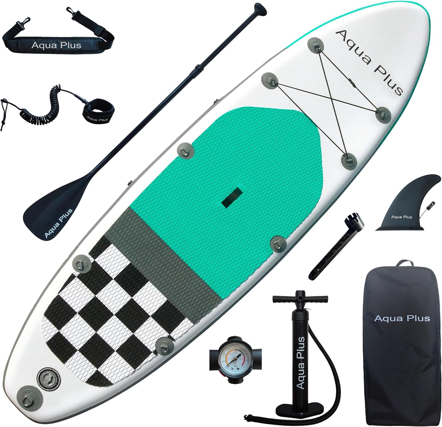 etevert Sup Gonflable de 15 cm d'épaisseur pour Tous Les Niveau x de compétence Planche à pagaie Debout, pagaie, Pompe, Sac à Dos de Voyage ISUP, Laisse, bandoulière, Jeune, Adulte