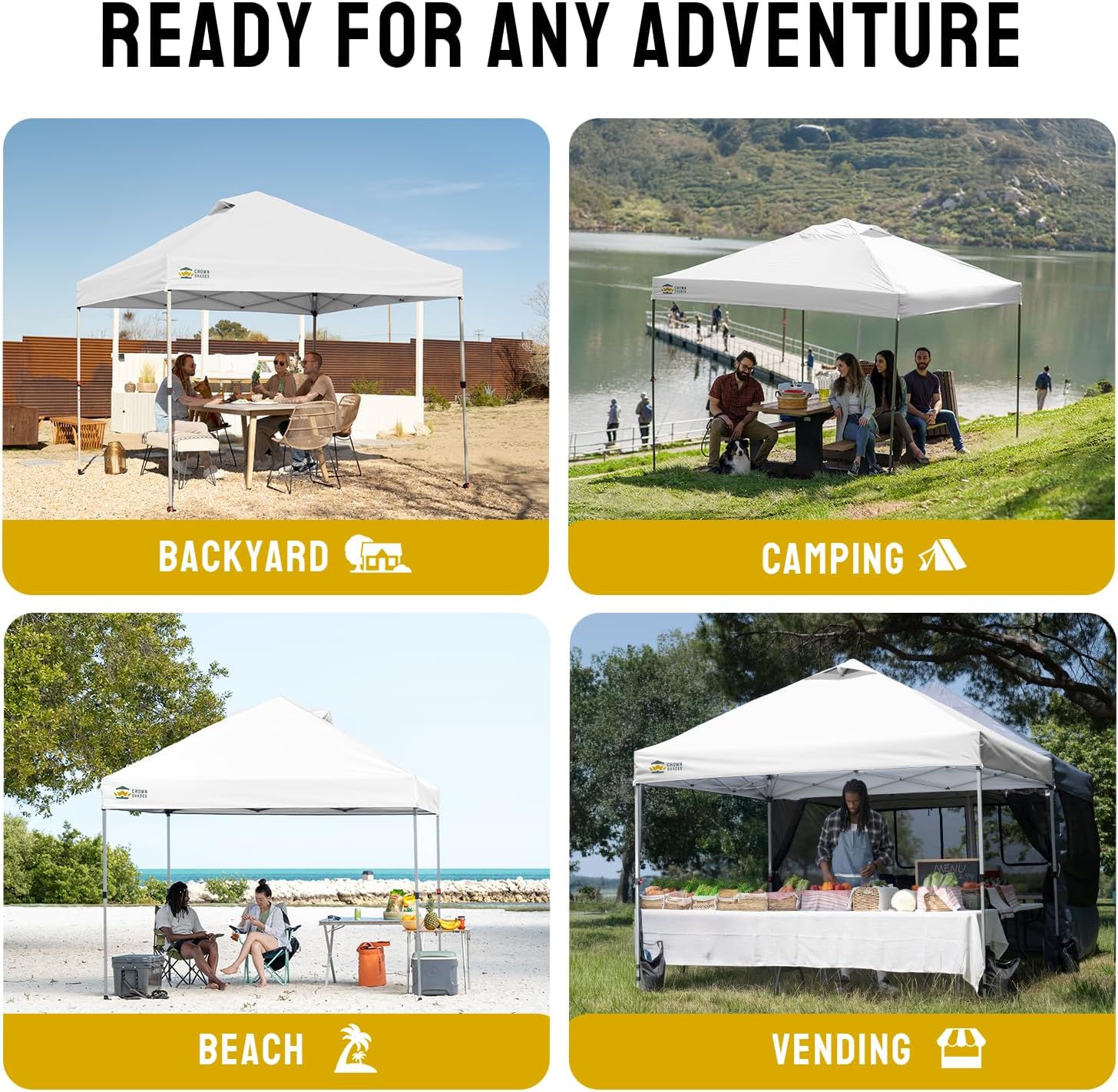 etevert - tonnelle pliante - 3x3 m - imperméable, UPF 50+, sacs de sable