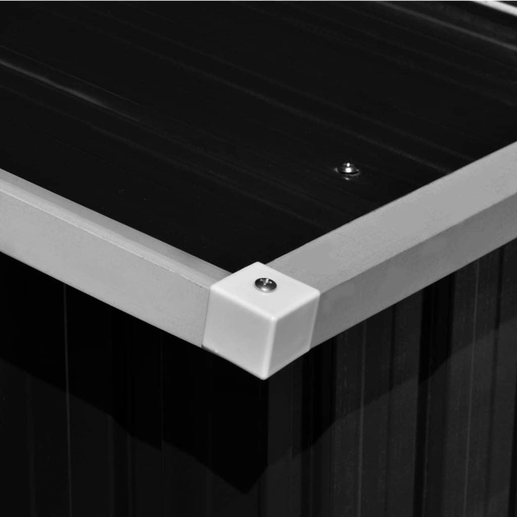 etevert Abri de Jardin 257x298x178 cm Métal Anthracite,Maison & Jardin, Pelouses & Jardins, Vie en extérieur, Structures extérieures, Cabanes & abris de Jardin, Anthracite (Poids 72.36KG)
