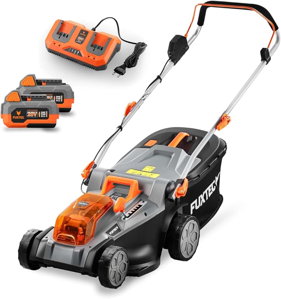 etevert - Tondeuse à Gazon E2RM43 - 43cm, 40L, Hauteur réglable, Batterie 40V E2RM43