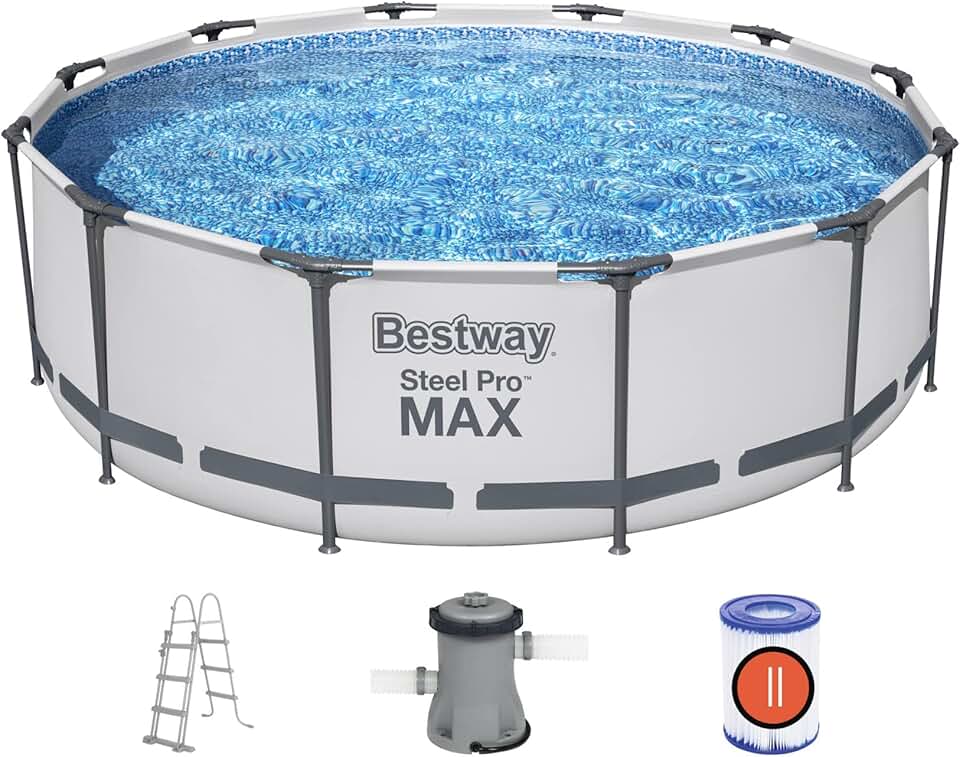 etevert - Steel Pro Max série - 3,66 x 1,00 m - kit piscine robuste