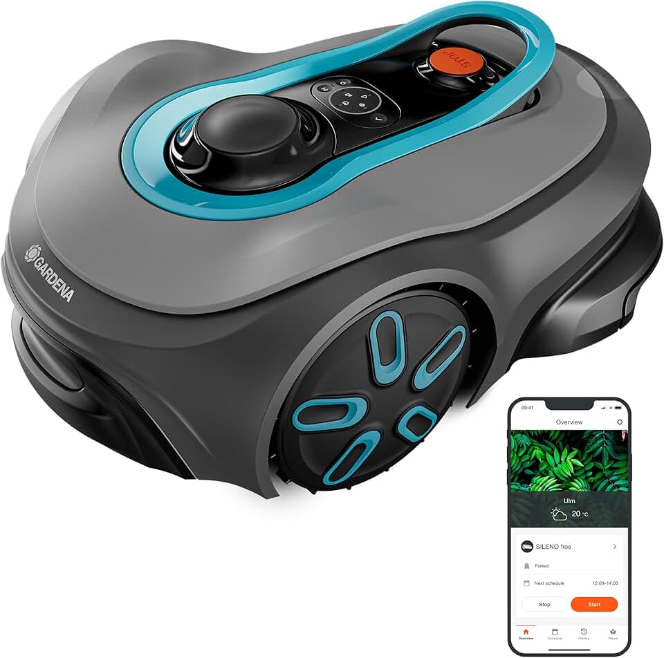 etevert - Smart SILENO Free Set - 750 m² - tondeuse robot silencieuse, Lona, sans fil périphérique - 19924-47