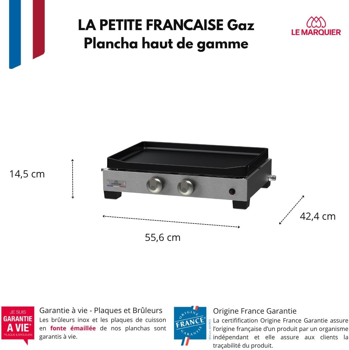 etevert - Plancha La Petite Francaise - gaz - 250