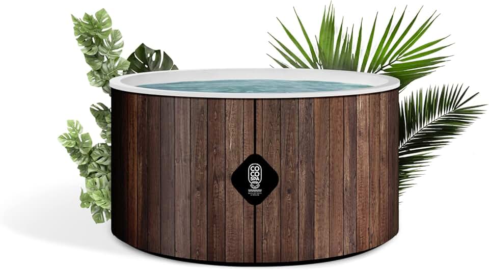 etevert Helsinki Spa Gonflable - 150 cm de diamètre - 800 litres - Moteur 2240 W - 2 à 4 Personnes - Massage 140 Jets