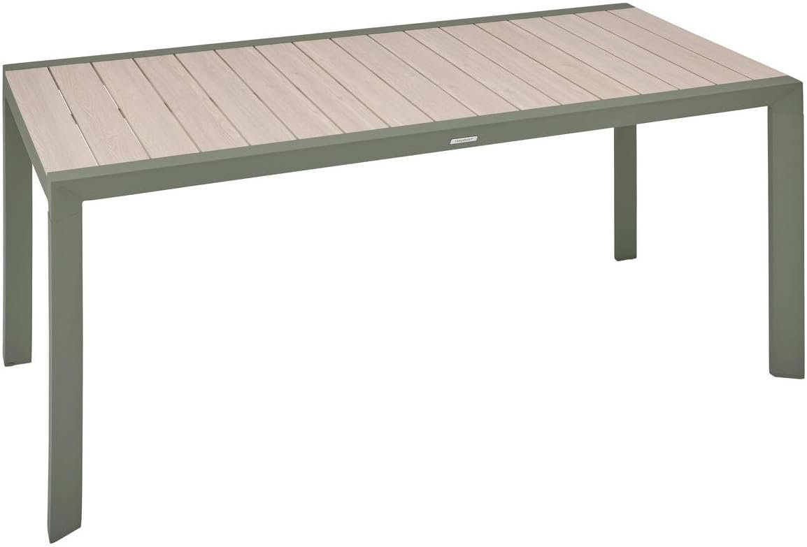 etevert - Table Evasion 6 places - 180x90 cm - alu beige lin/laurier