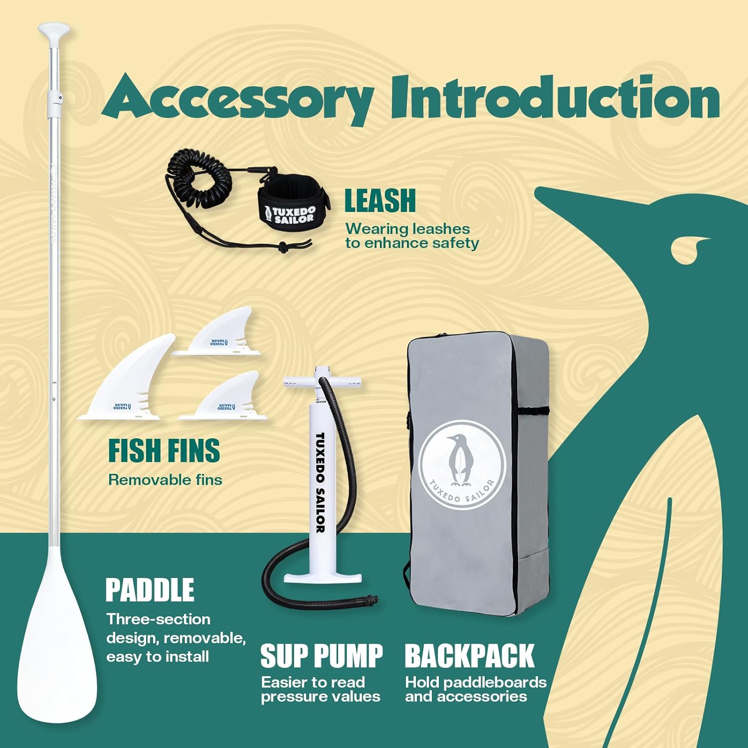 etevert - Paddle gonflable adulte - planche SUP avec accessoires complets
