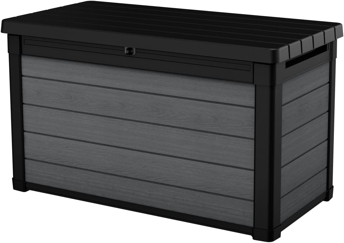 etevert Coffre de jardin Cortina gris - 380 litre