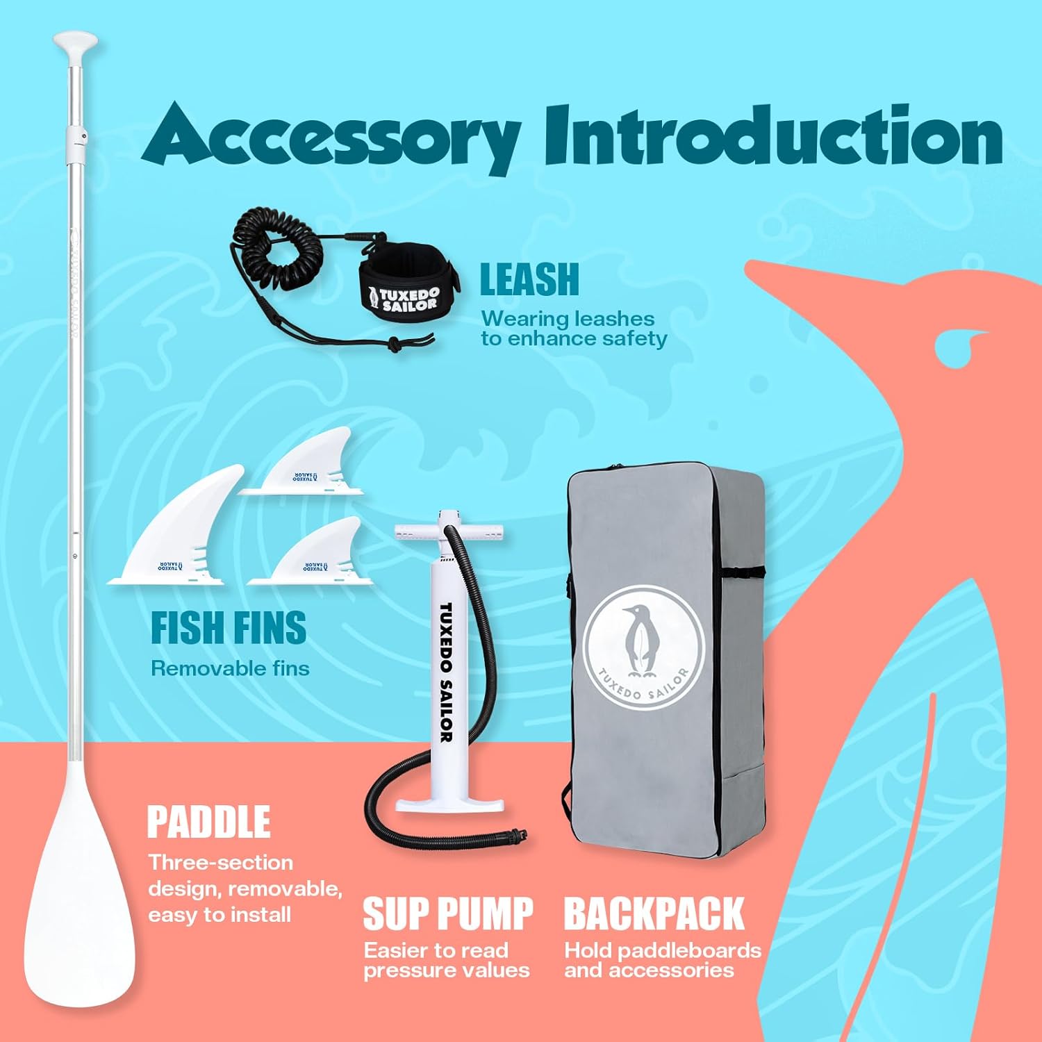 etevert - Paddle Gonflable Adulte - SUP 320 cm - avec accessoires complets
