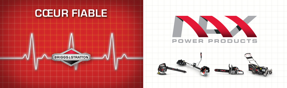 NAX POWER PRODUCTS 2000S moteur Briggs & Stratton série 625EXi 150 cm3 ReadyStart largeur de coupe