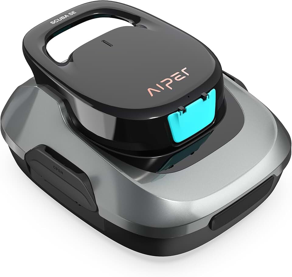 etevert - Robot piscine sans fil - 80 m² - 90 min autonomie, aspire débris, auto-stationnement