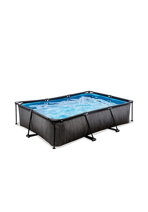 etevert Piscine Black Wood Rectangulaire