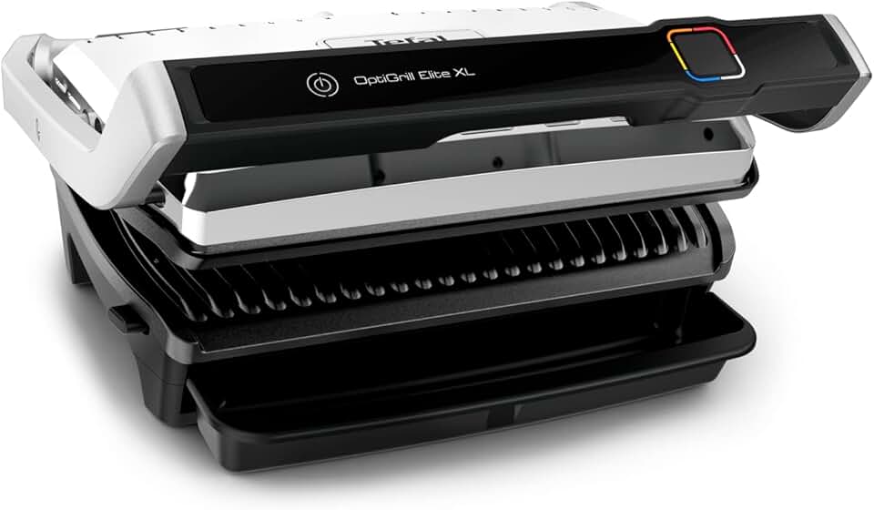 etevert - Optigrill Elite XL, série GC760 - XL 8 pers., 16 programmes, grill intelligent, mode manuel, GC760D12