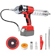 etevert Pompe à graisse sans fil pour Milwaukee M18 18V Batterie - 13000 PSI Electrique Graisse 650ml ...