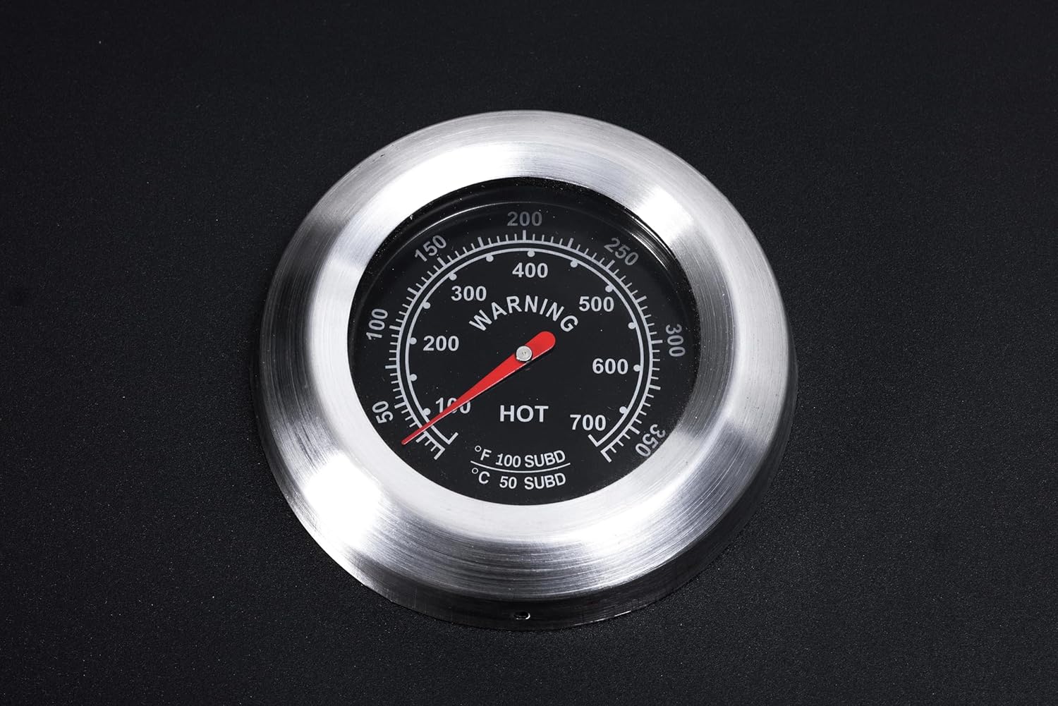 etevert - Memphis - acier, grille, tablette pliable, roulettes, thermomètre, bac à cendres