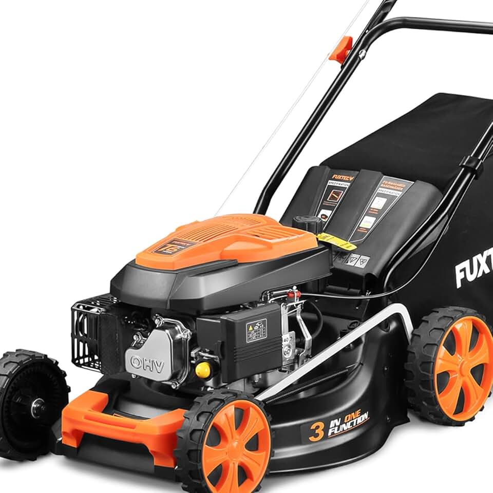 etevert - tondeuse thermique série ECO - 46cm - 3en1, bac 50L, Easy Clean, FX-RM4646ECO