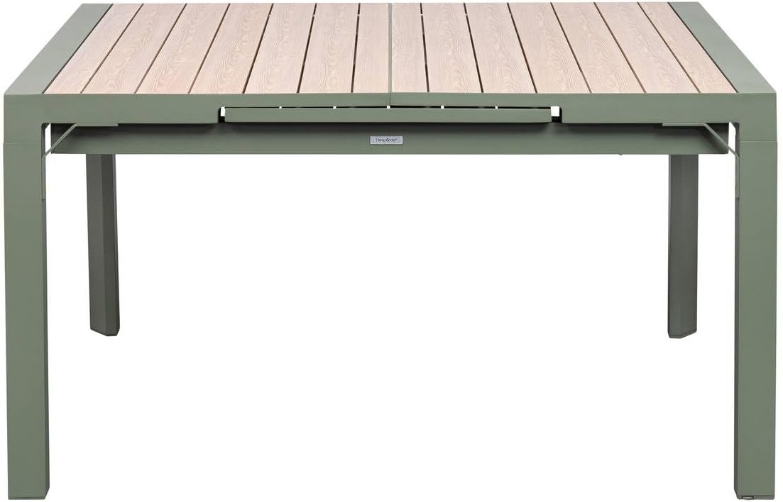 etevert - Evasion - table extensible 10 places - alu et effet bois