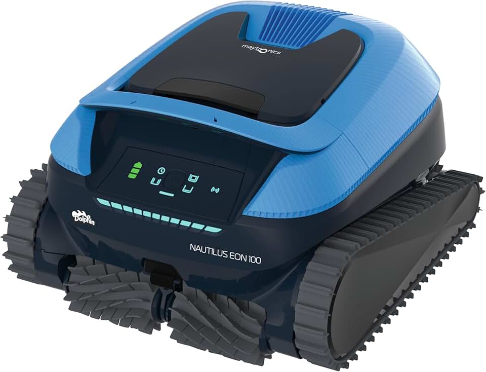 etevert - Nautilus EON - piscines jusqu’à 15 m - robot piscine sans fil, fond/parois/ligne d’eau, filtration fine, app, 